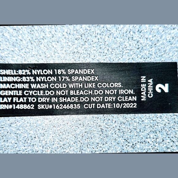 TORRID Pink Rainbow Bakini Top With Matching Black RETRO CHIC Short Set. 2X - Picture 14 of 16